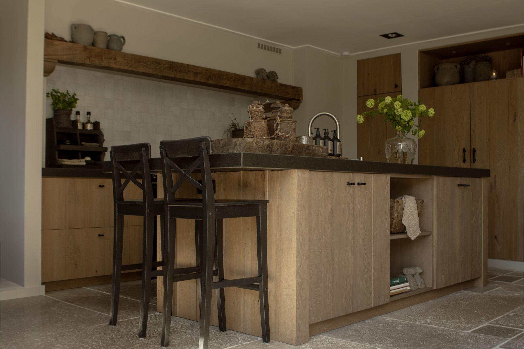 Massief houten keuken